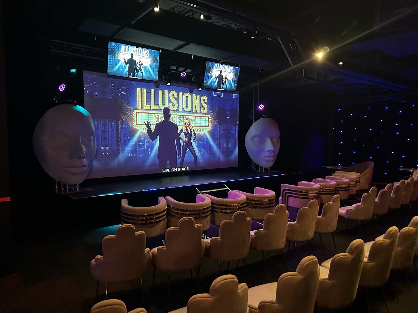 Matt's purpose-built theatre at Cavill Avenue on the Gold Coast