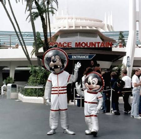 Space Mountain Entrance back in the 1980's