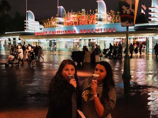 Outfront of the 'newer' Disneyland in Anaheim