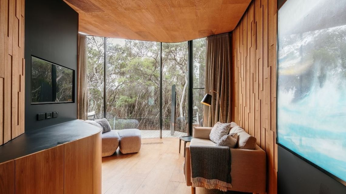 Freycinet Lodge Cabin Loungeroom