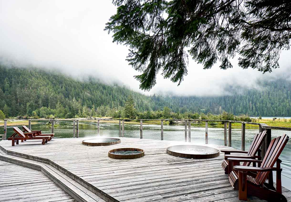 Great outdoor spaces and hot jacuzzi's
