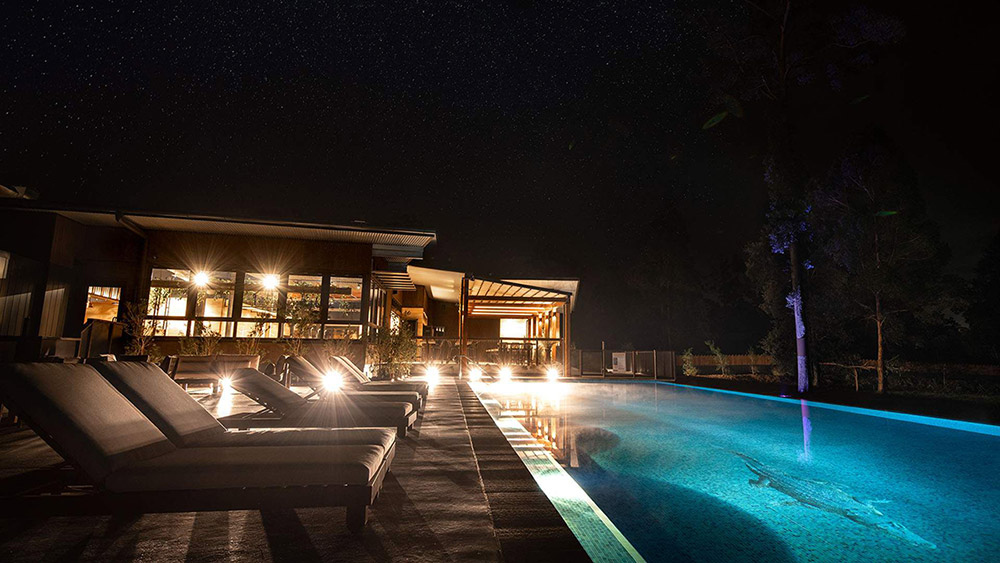 Infinity Pool at night