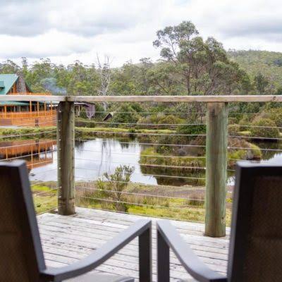 Peppers Pencil Pine Cabins with balcony