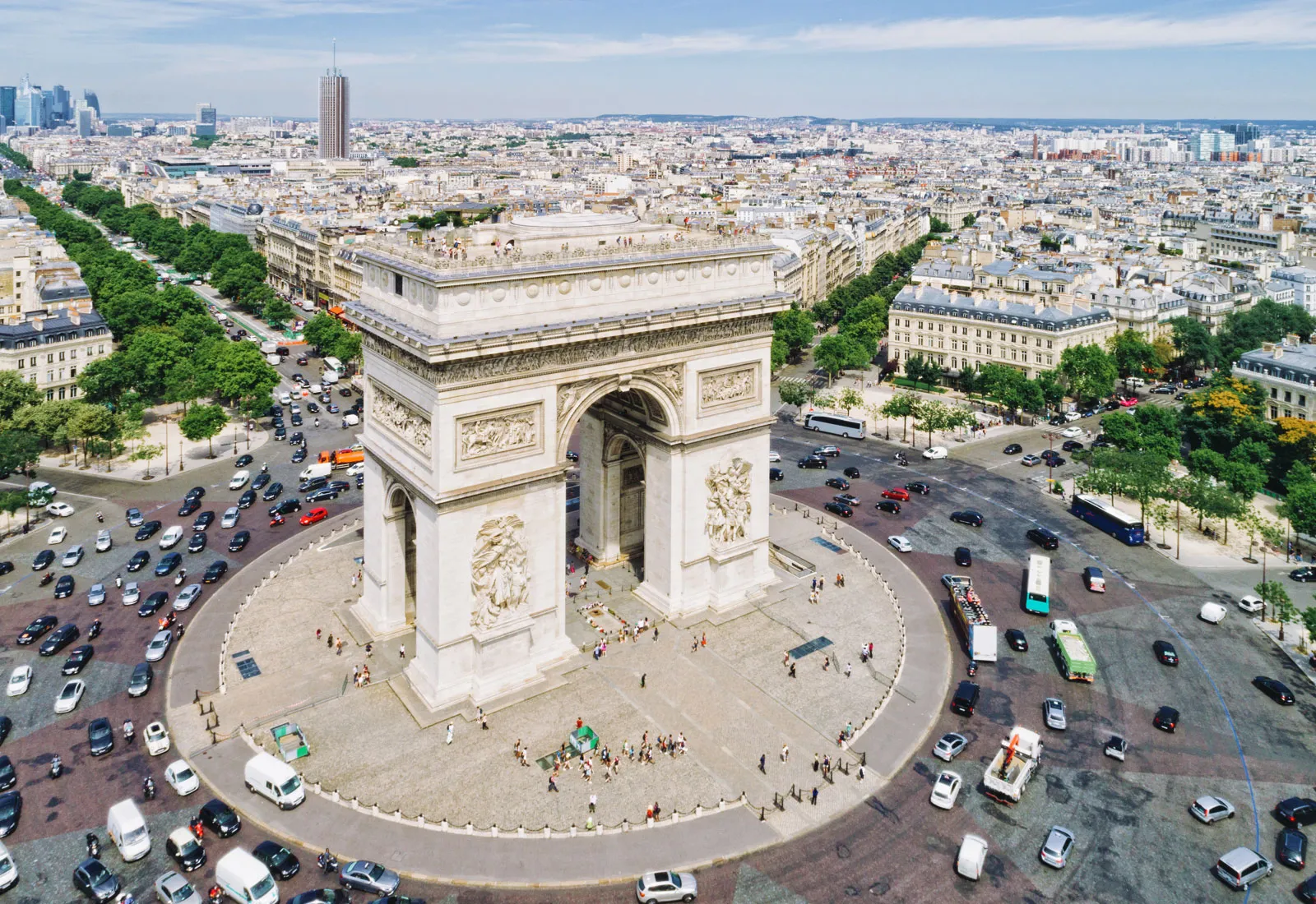Arc de Triomphe - Traffic watching at its finest