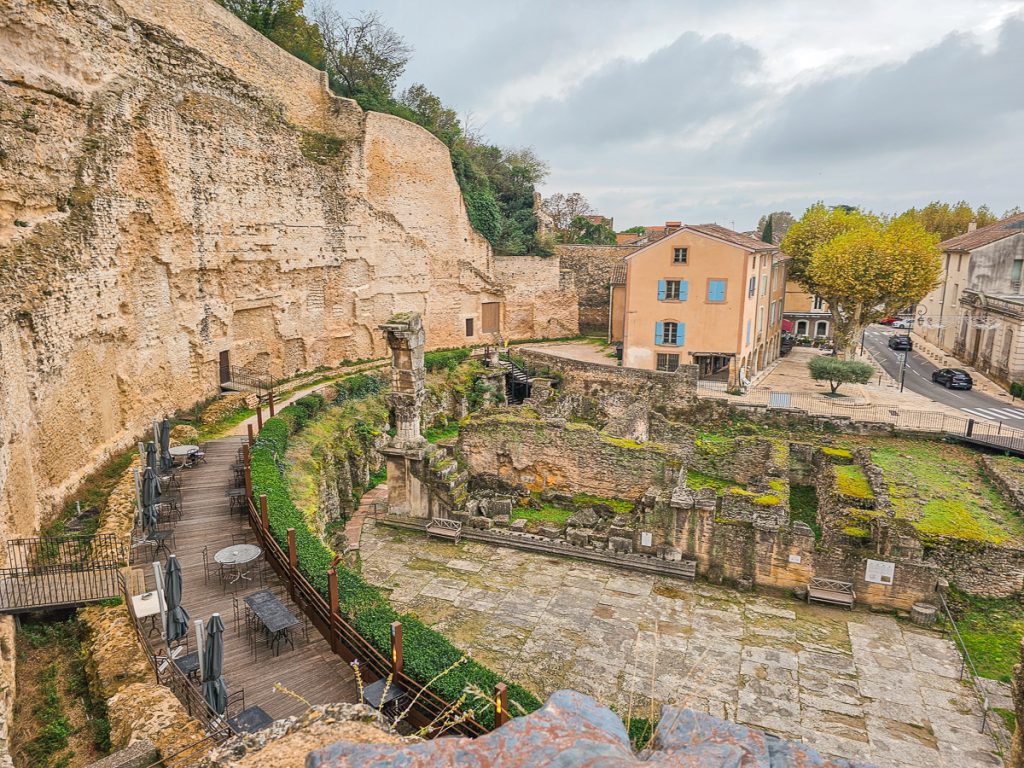 Orange ancient ruins