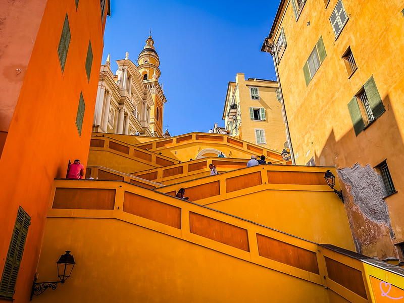 Menton - Basilica of Saint-Michel-Archange - people get married here!