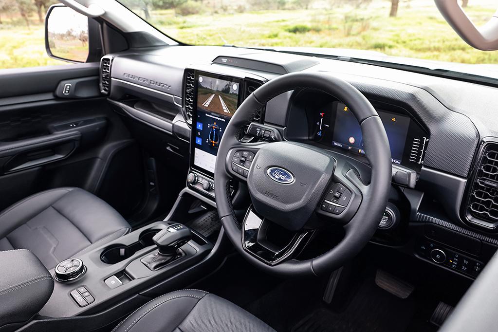 Inside, it still feels like a modern Ford Ranger