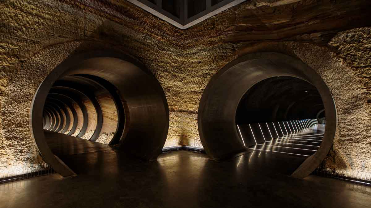 Tunnels in MONA are part of the art and the fun