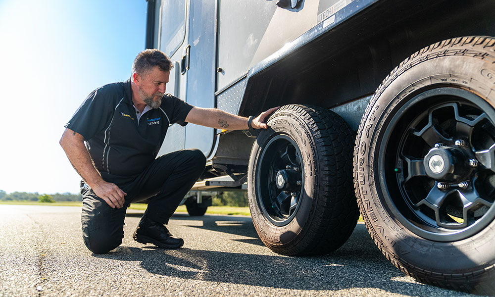 Caravanners know you have to always check your tyres and their pressure