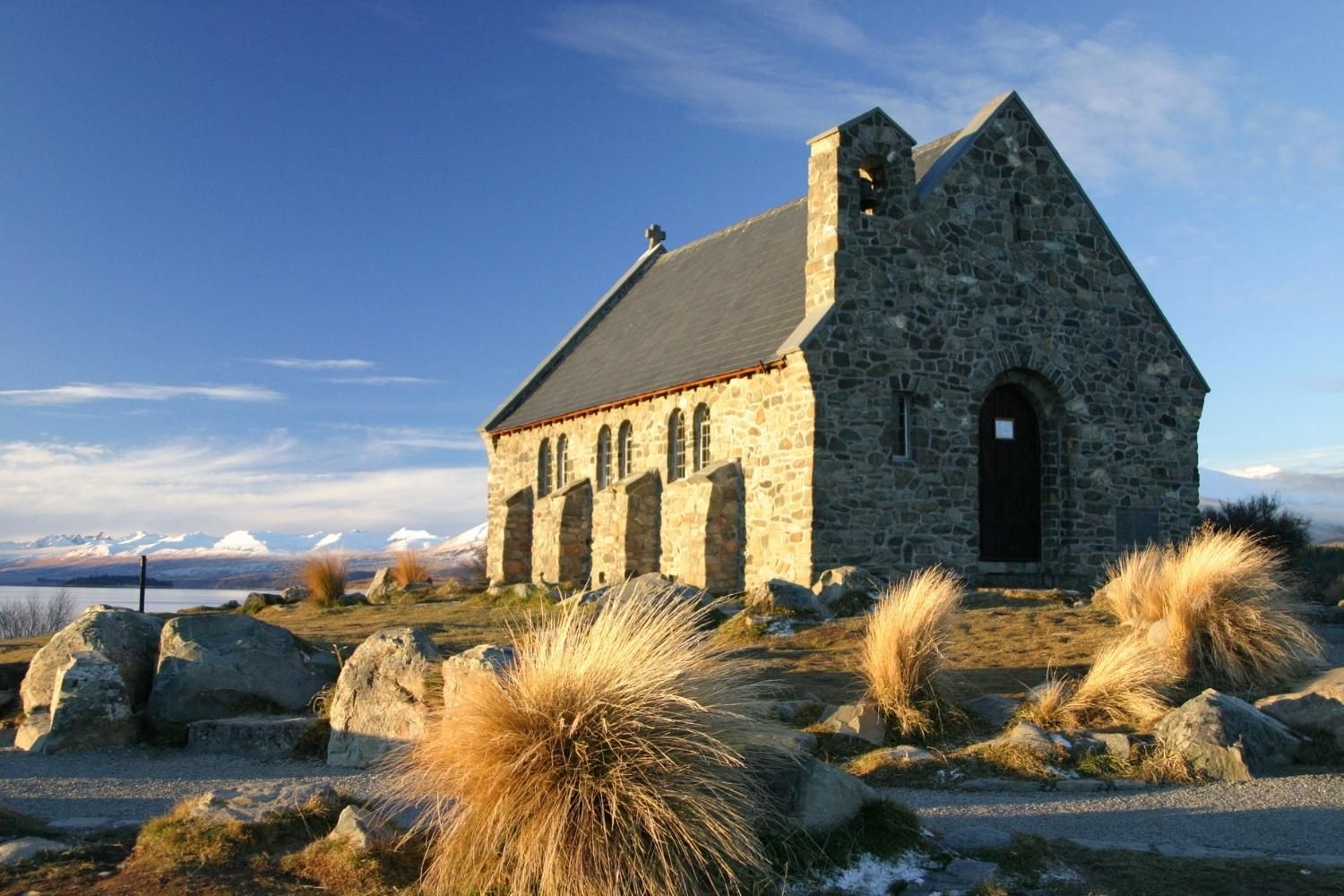 The iconic Church of the Good Shepherd in Tekapo, New Zealand