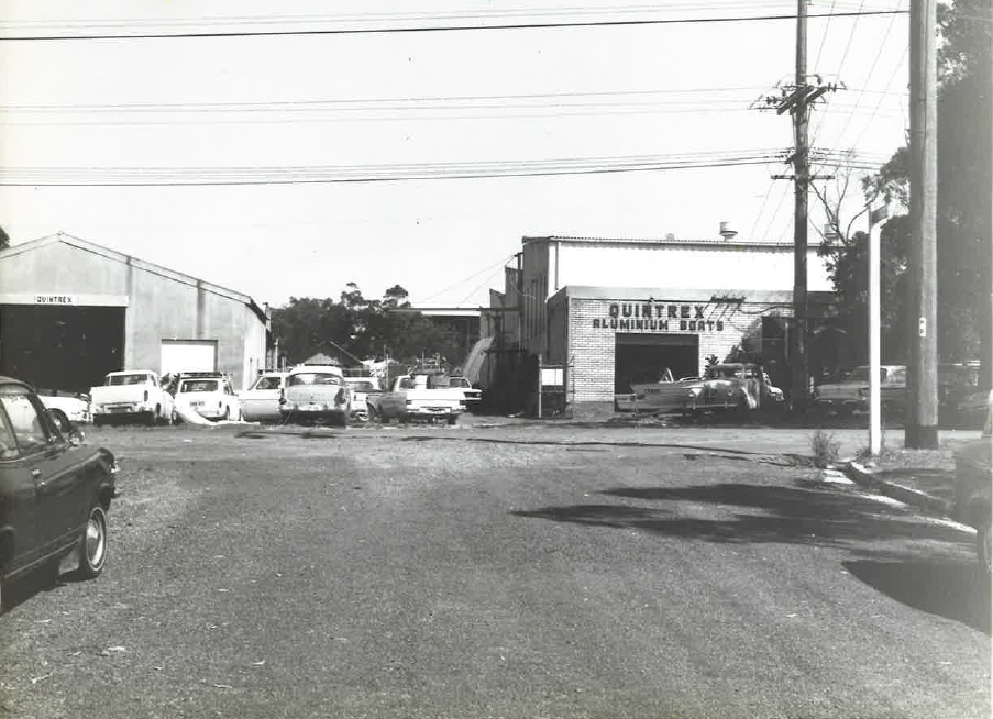 Terry Quantrill starts building in a small Sydney factory in 1945