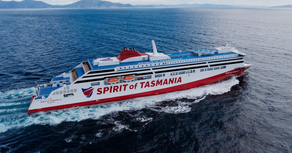 The all new Spirit of Tasmania Ferry's can now carry triple the previous capacity