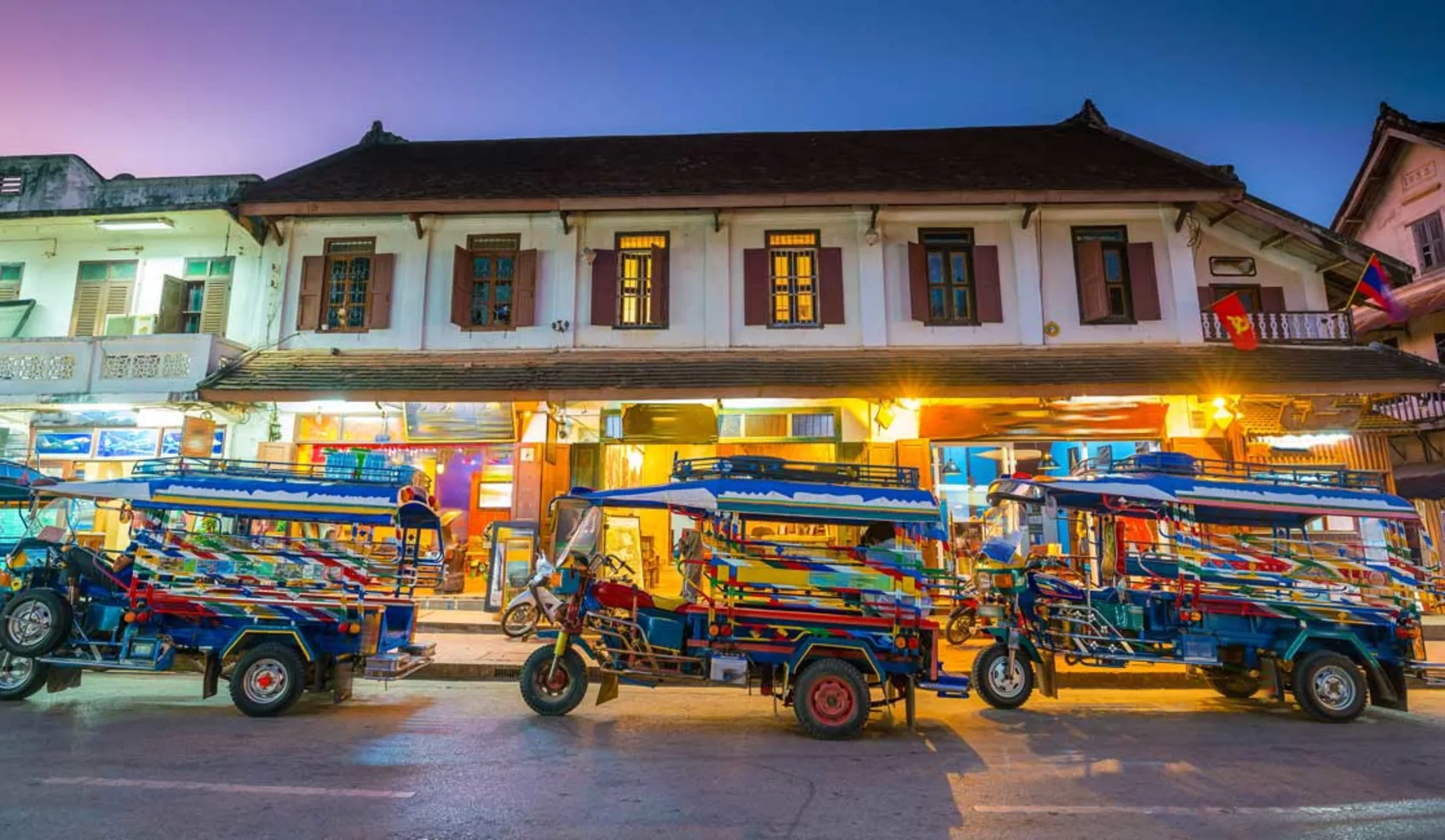 Beautiful, colorful Luang Prabang in Laos
