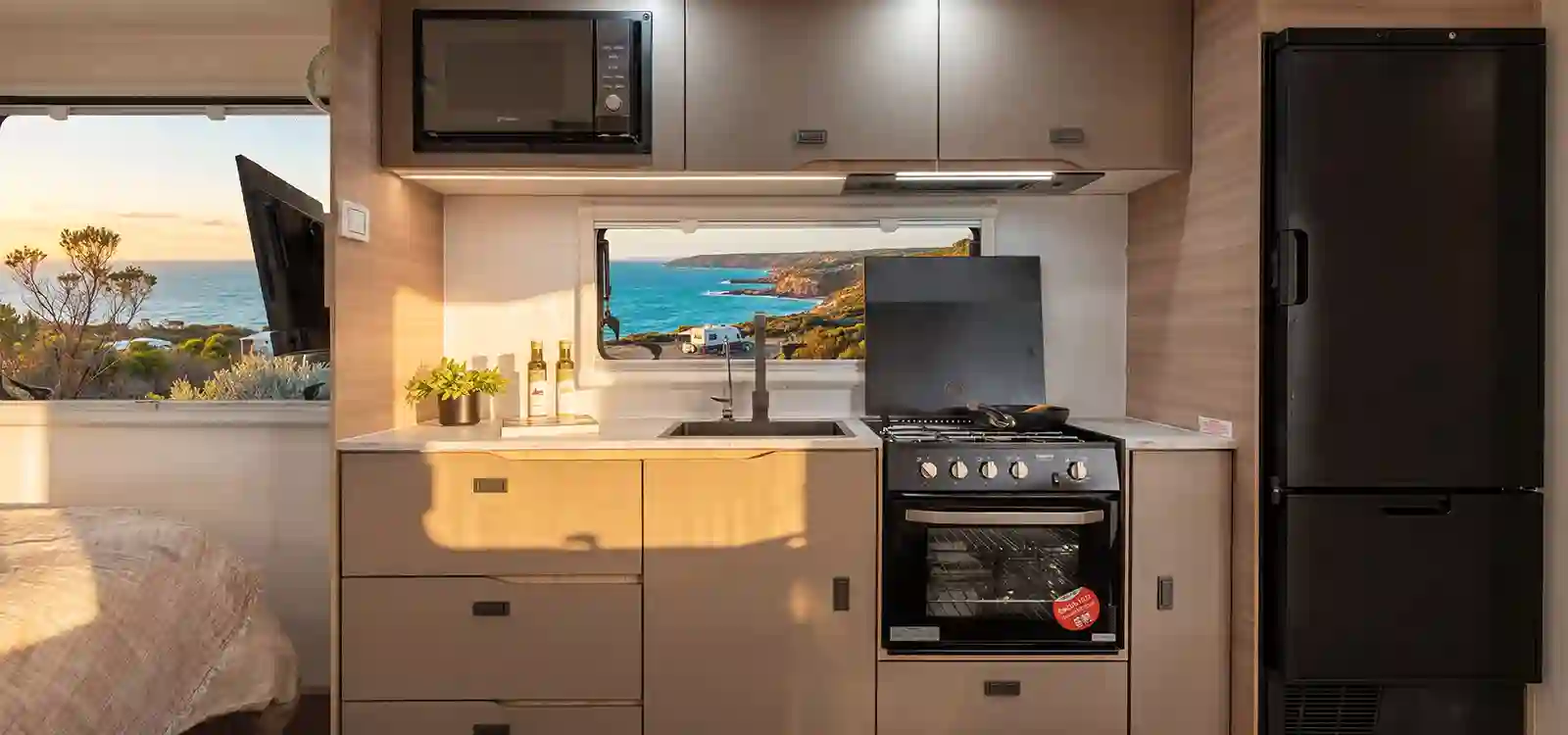 The kitchen is everything you will need on your adventure