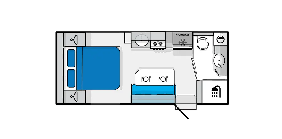 Jayco Discovery Outback 17ft layout