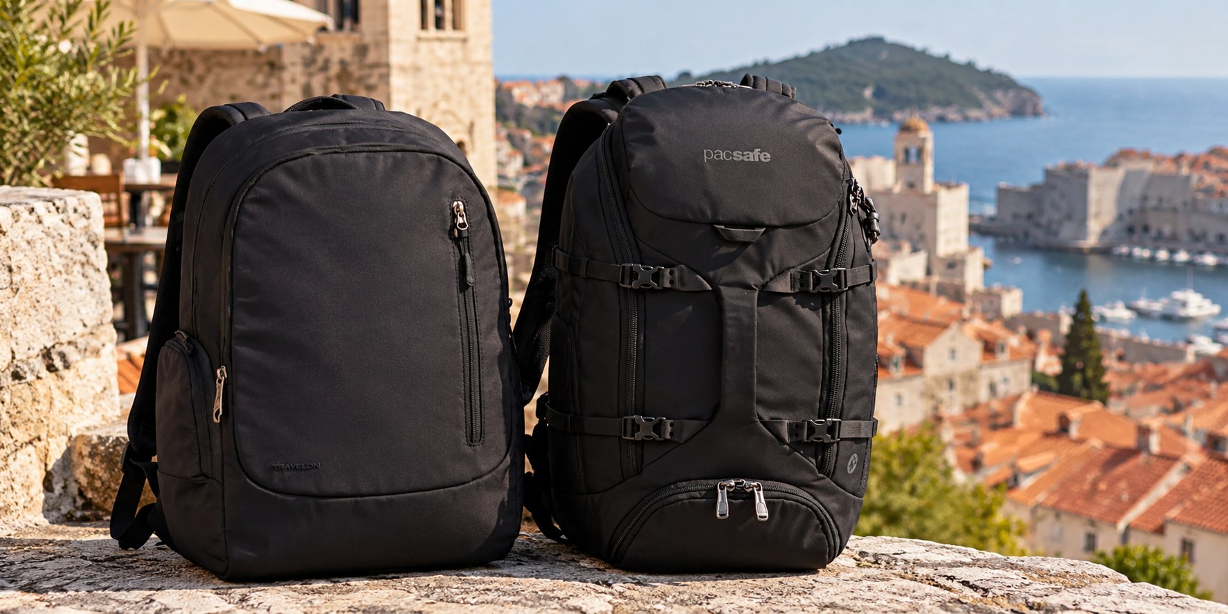 We compare leading brands of anti-theft backpacks - Pacsafe & Travelon