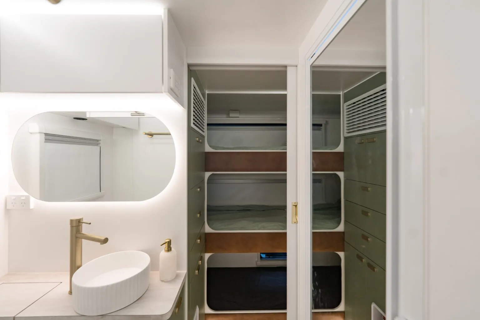 Grand Caravans Luma - Rear Bunks, central ensuite