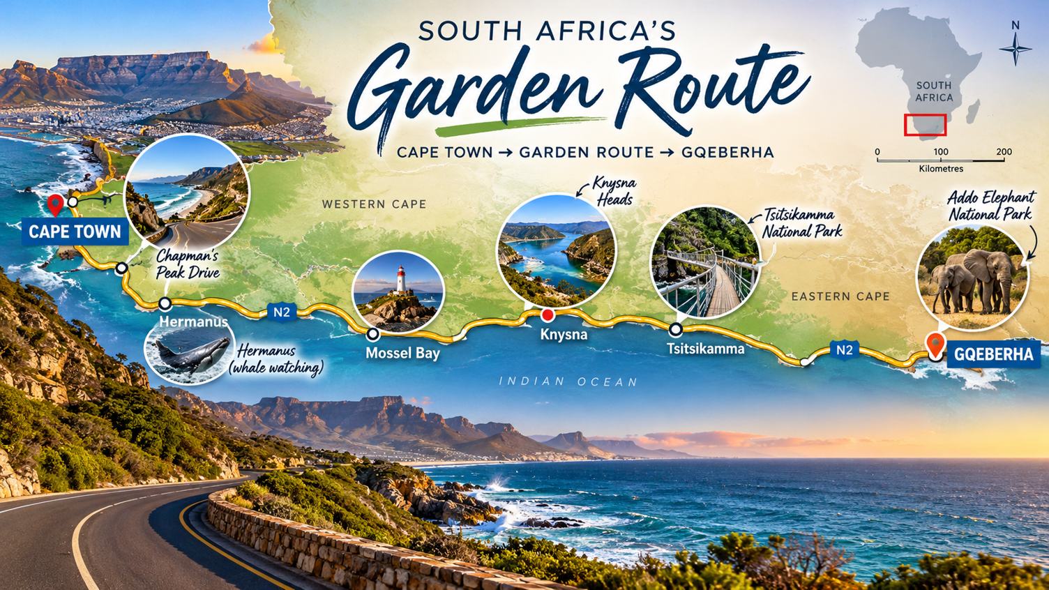 South Africa, Garden Route - the perfect driving holiday safari