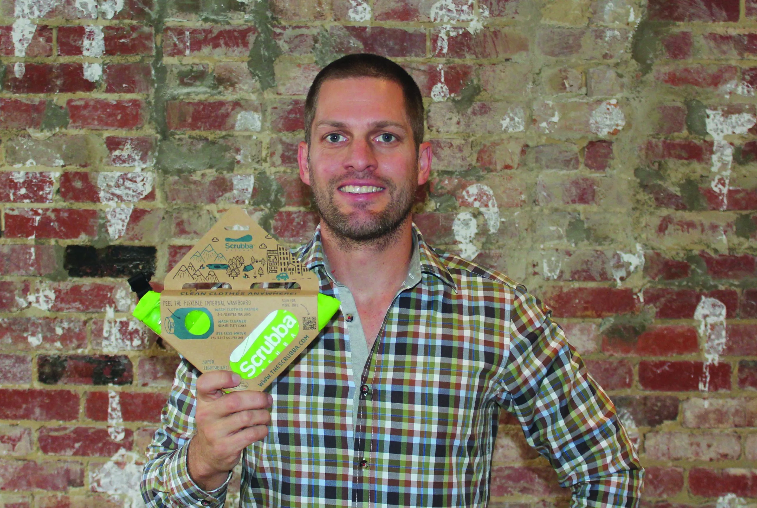 Ash Newland, inventor of the Scrubba Wash Bag