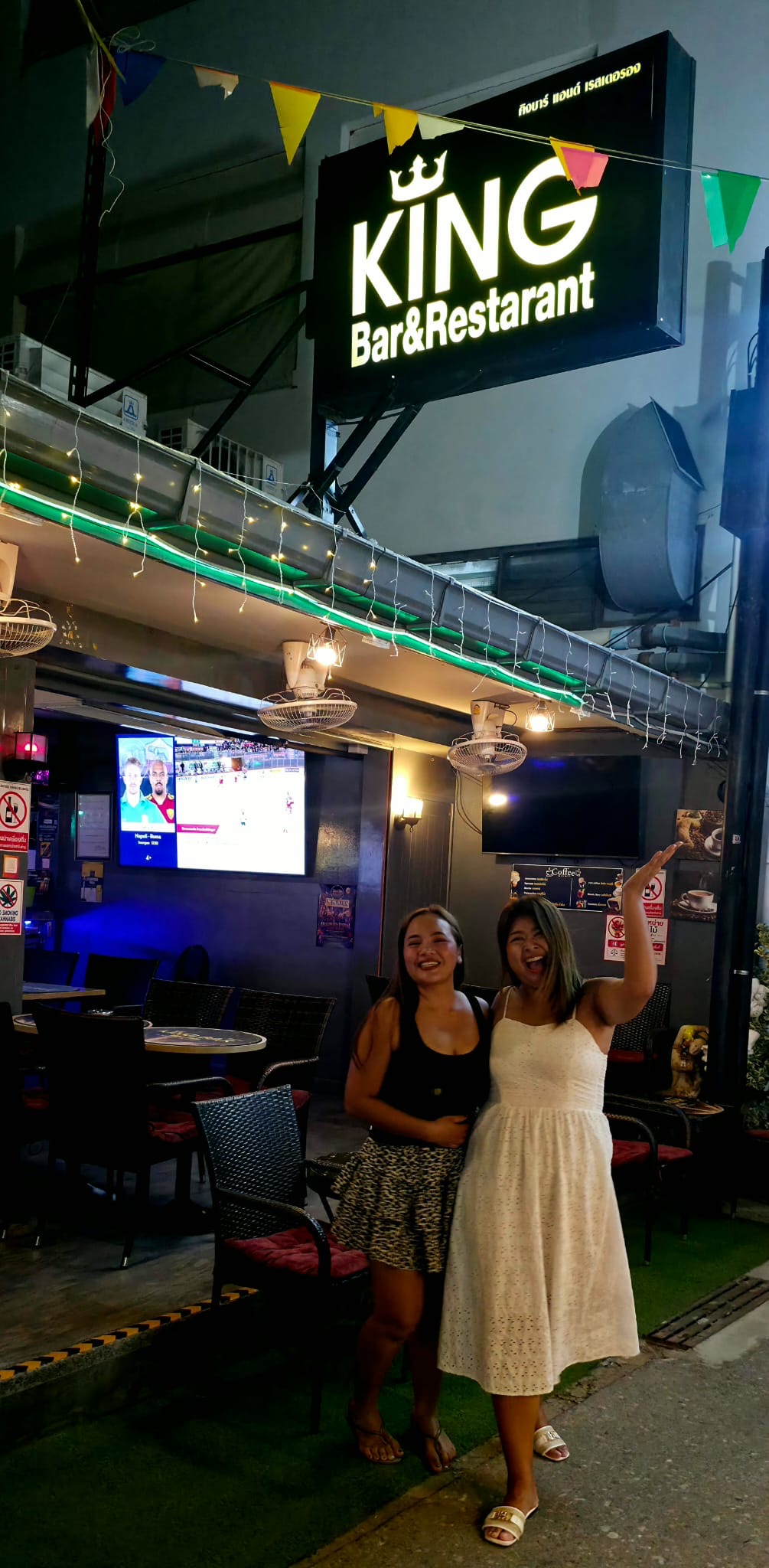 Mimi and the lovely Mayzey out from of King Bar in Binthabat, Hua Hin