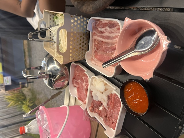Lots of meat and soup items to choose from