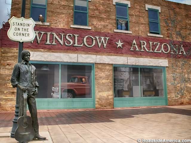 Taking it Easy - "Standing on the corner of Winslow Arizona" - The Eagles